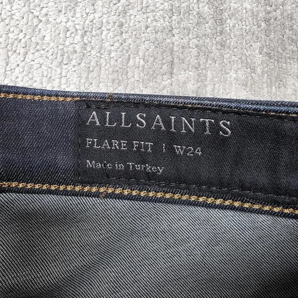 AllSaints Flare Fit Women's Jeans‎ size W24 NWT MSRP1 $178